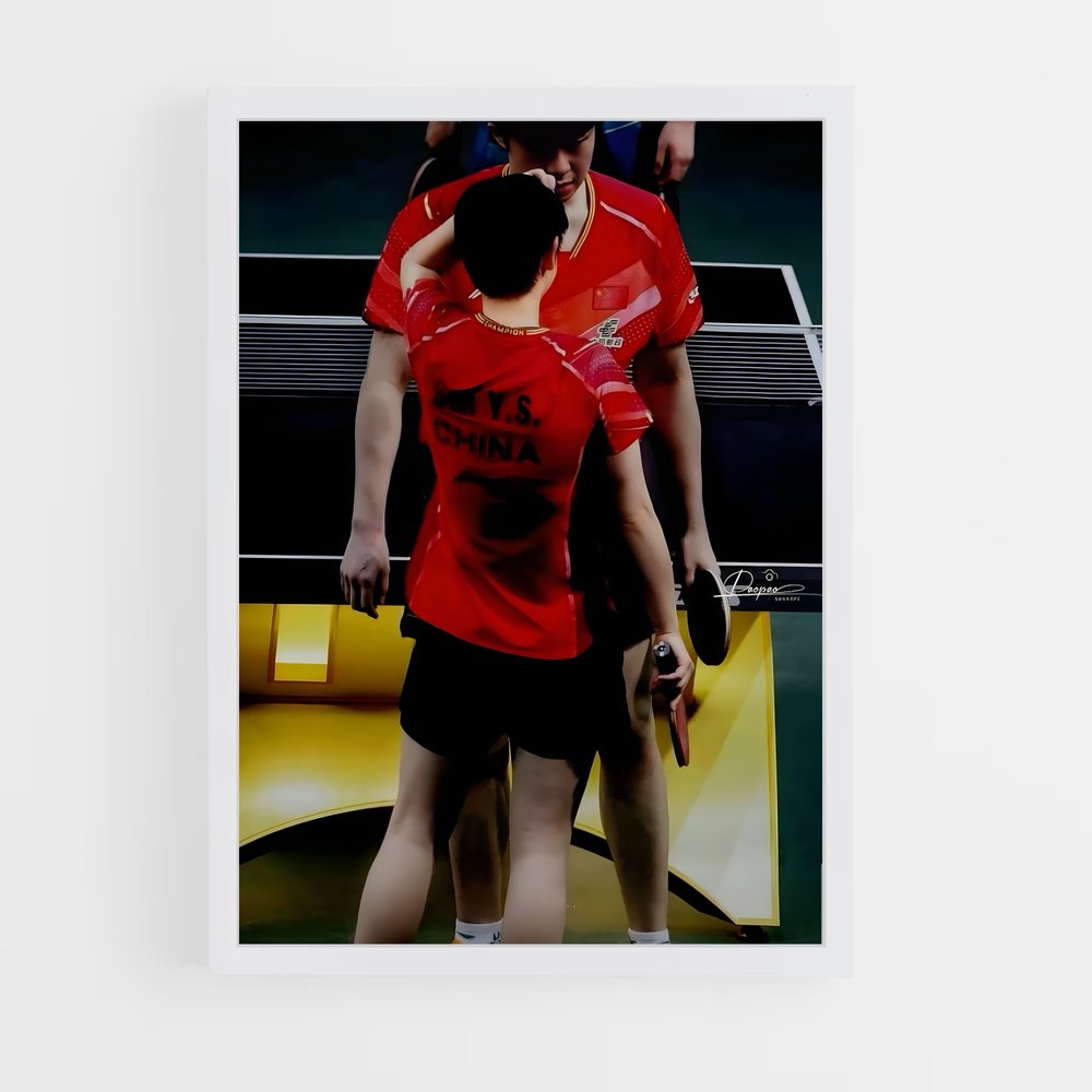 Poster Sun yingsha fascinante – affiche Tennis de table (vue 3)